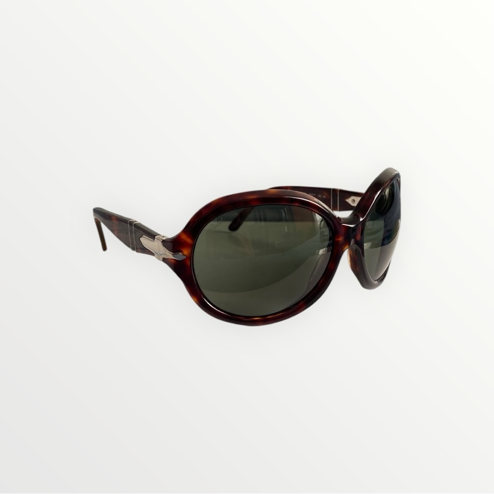 Vintage Persol 2918-S Tortoise Oversized Round Sunglasses
